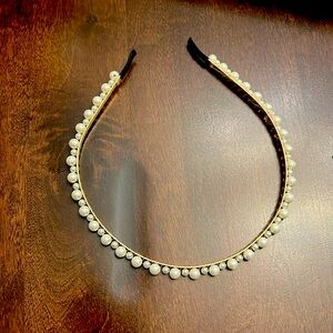 Pearls Headbands White Faux Pearl Hair Accessories for Women Girls